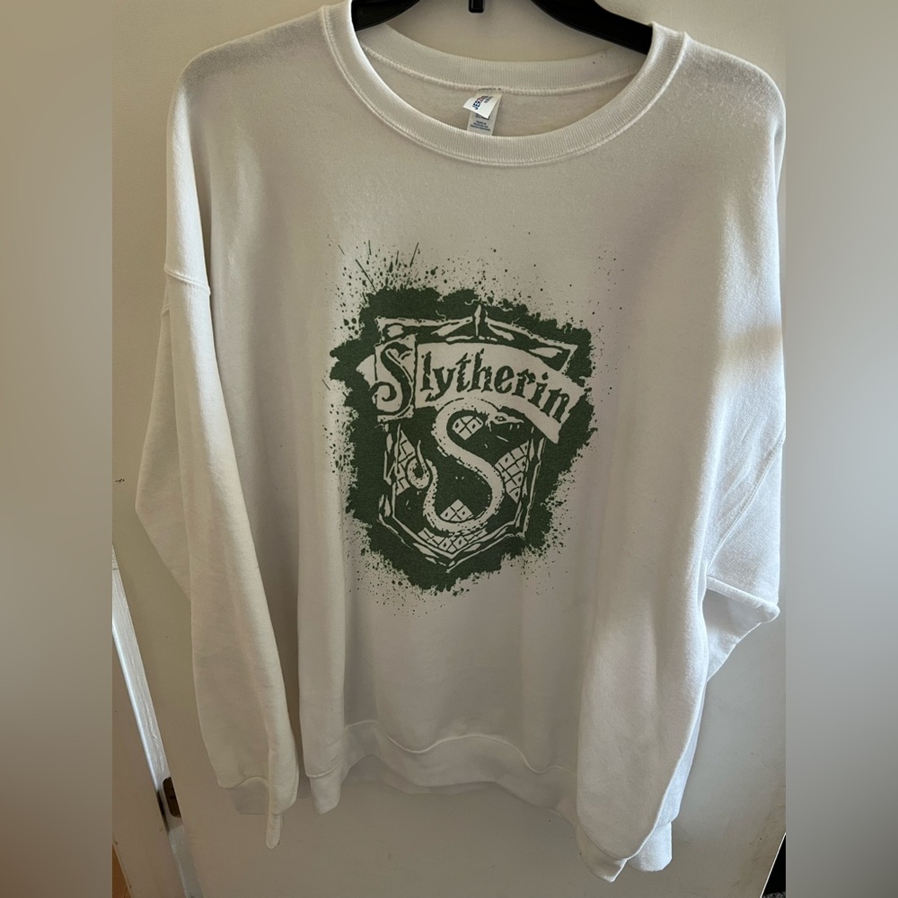 White Slytherin Crewneck